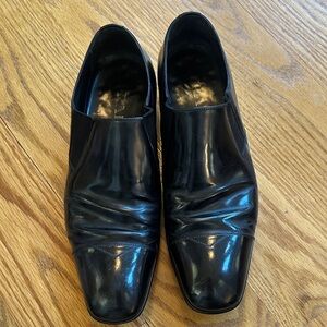 Prada Black Leather Loafers
